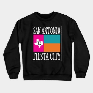 San Antonio TX Fiesta City Crewneck Sweatshirt